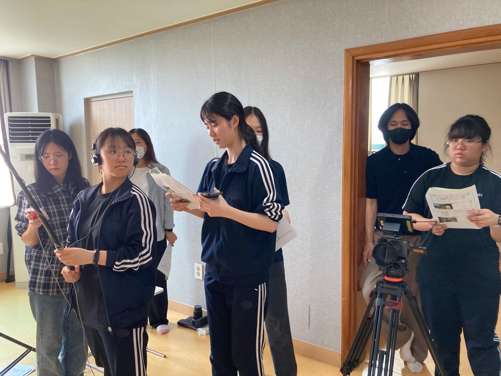 단편영화 촬영 현장